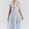 Austen Bluebell Floral Lace Midi Dress Austen Bluebell Floral Lace Midi Dress
