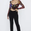 Ava Black Fold Front Trousers Ava Black Fold Front Trousers