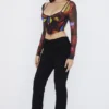 Ava Black Fold Front Trousers Ava Black Fold Front Trousers