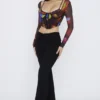 Ava Black Fold Front Trousers Ava Black Fold Front Trousers