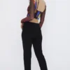 Ava Black Fold Front Trousers Ava Black Fold Front Trousers