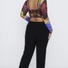 Ava Black Fold Front Trousers Ava Black Fold Front Trousers