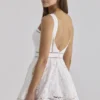 Ava White Custom Lace Cotton Broderie Anglaise Mini Sundress Ava White Custom Lace Cotton Broderie Anglaise Mini Sundress