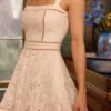 Ava White Custom Lace Cotton Broderie Anglaise Mini Sundress Ava White Custom Lace Cotton Broderie Anglaise Mini Sundress