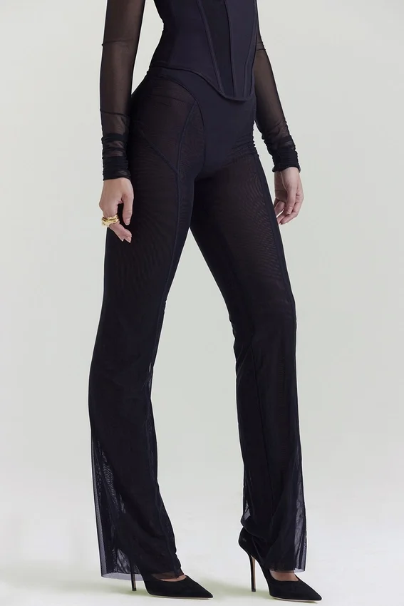 Avalon Black High Waist Trousers Avalon Black High Waist Trousers