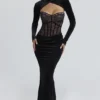 Ayana Black Lace Maxi Dress + Bolero Ayana Black Lace Maxi Dress + Bolero