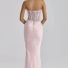 Ayana Pink Lace + Satin Maxi Corset Dress Ayana Pink Lace + Satin Maxi Corset Dress