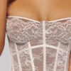 Ayana White Lace Boned Corset Top Ayana White Lace Boned Corset Top