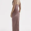 Azalea Soft Pink Velvet Midi Dress Azalea Soft Pink Velvet Midi Dress