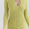 Aziza Pistachio Long Sleeve Mini Dress Aziza Pistachio Long Sleeve Mini Dress