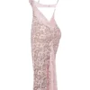 Azzurra Rose Pink Lace Godet Gown Azzurra Rose Pink Lace Godet Gown