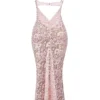 Azzurra Rose Pink Lace Godet Gown Azzurra Rose Pink Lace Godet Gown