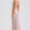 Azzurra Rose Pink Lace Godet Gown Azzurra Rose Pink Lace Godet Gown