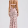 Azzurra Rose Pink Lace Godet Gown Azzurra Rose Pink Lace Godet Gown