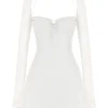 Babydoll Ivory Chiffon Halter Mini Dress Babydoll Ivory Chiffon Halter Mini Dress