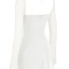 Babydoll Ivory Chiffon Halter Mini Dress Babydoll Ivory Chiffon Halter Mini Dress