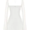 Babydoll Ivory Chiffon Halter Mini Dress Babydoll Ivory Chiffon Halter Mini Dress