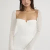 Babydoll Ivory Chiffon Halter Mini Dress Babydoll Ivory Chiffon Halter Mini Dress