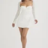 Babydoll Ivory Chiffon Halter Mini Dress Babydoll Ivory Chiffon Halter Mini Dress