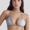 Bali Blue Paisley Triangle Bikini Top Bali Blue Paisley Triangle Bikini Top