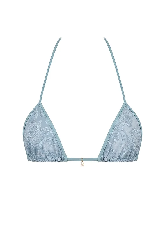 Bali Blue Paisley Triangle Bikini Top Bali Blue Paisley Triangle Bikini Top