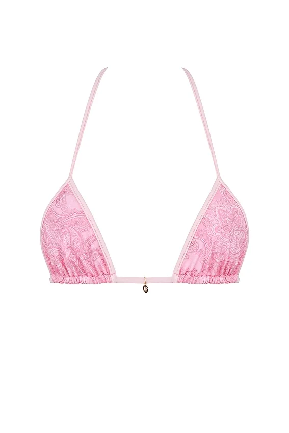 Bali Pink Paisley Triangle Bikini Top Bali Pink Paisley Triangle Bikini Top