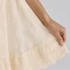 Bambi Ivory Satin + Broderie Anglaise Lace Regency Babydoll Mini Dress Bambi Ivory Satin + Broderie Anglaise Lace Regency Babydoll Mini Dress