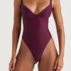 Barcelona Prune Underwired Swimsuit