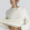 Bear Ivory Wool Chunky Knit Sweater
