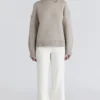 Bear Oatmeal Wool Chunky Knit Sweater Bear Oatmeal Wool Chunky Knit Sweater