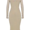 Beatrice Beige Corset Midi Dress Beatrice Beige Corset Midi Dress