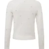 Beaubella Ivory Soft Mohair Embellished Cardigan Beaubella Ivory Soft Mohair Embellished Cardigan