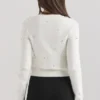 Beaubella Ivory Soft Mohair Embellished Cardigan Beaubella Ivory Soft Mohair Embellished Cardigan