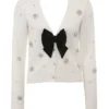 Beaubella Ivory Soft Mohair Embellished Cardigan Beaubella Ivory Soft Mohair Embellished Cardigan