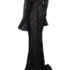 Belle Black Off Shoulder Floral Lace Maxi Dress Belle Black Off Shoulder Floral Lace Maxi Dress
