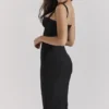 Bellissima Black Sweetheart Midi Dress Bellissima Black Sweetheart Midi Dress