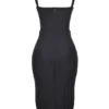 Bellissima Black Sweetheart Midi Dress Bellissima Black Sweetheart Midi Dress