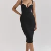 Bellissima Black Sweetheart Midi Dress Bellissima Black Sweetheart Midi Dress