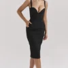 Bellissima Black Sweetheart Midi Dress Bellissima Black Sweetheart Midi Dress