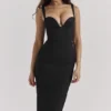 Bellissima Black Sweetheart Midi Dress Bellissima Black Sweetheart Midi Dress
