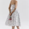 Bennett English Porcelain Print Strapless Sundress Bennett English Porcelain Print Strapless Sundress