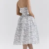 Bennett English Porcelain Print Strapless Sundress Bennett English Porcelain Print Strapless Sundress