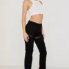 Breanna Black Lace Up Cargo Trousers Breanna Black Lace Up Cargo Trousers