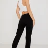 Breanna Black Lace Up Cargo Trousers Breanna Black Lace Up Cargo Trousers