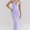 Breeze Orchid Satin Corset Maxi Dress Breeze Orchid Satin Corset Maxi Dress
