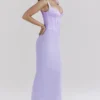 Breeze Orchid Satin Corset Maxi Dress Breeze Orchid Satin Corset Maxi Dress