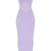 Breeze Orchid Satin Corset Maxi Dress Breeze Orchid Satin Corset Maxi Dress