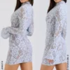 Brianna Bluebell Keyhole Lace Mini Dress Brianna Bluebell Keyhole Lace Mini Dress