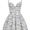 Brigitte English Porcelain Print Corset Mini Dress Brigitte English Porcelain Print Corset Mini Dress