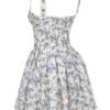 Brigitte English Porcelain Print Corset Mini Dress Brigitte English Porcelain Print Corset Mini Dress